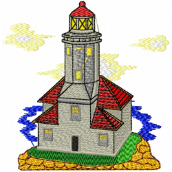 Lighthouse Embroidery Design 9 Lighthouse Embroidery Design 9